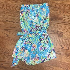 Lily Pulitzer Strapless Romper Size XS